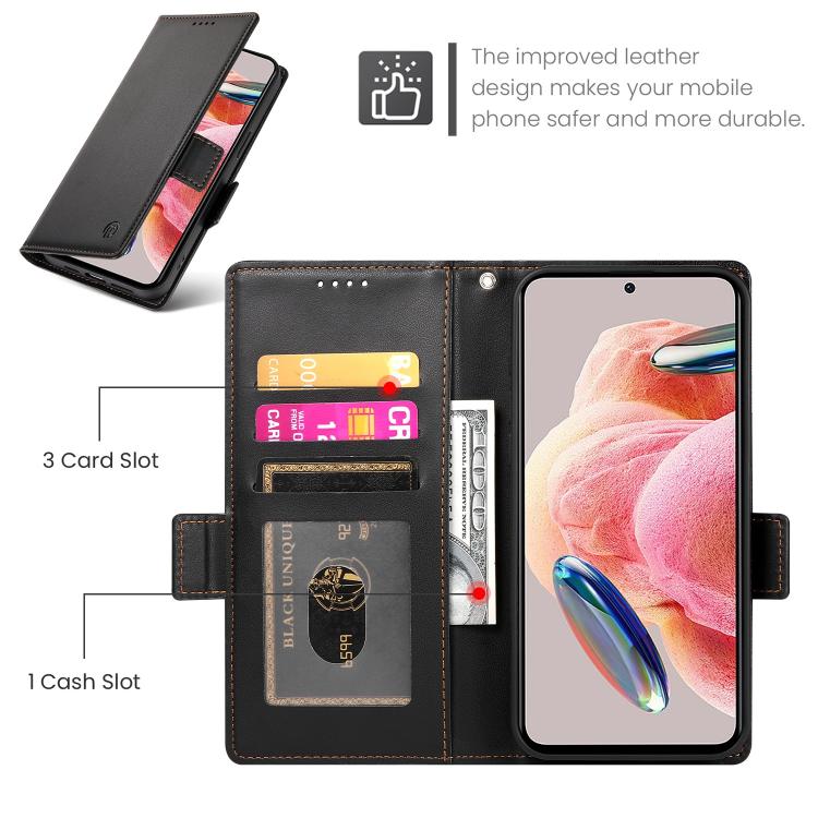 For Realme 16 Pro 5G Side Buckle Magnetic Frosted Leather Phone Case