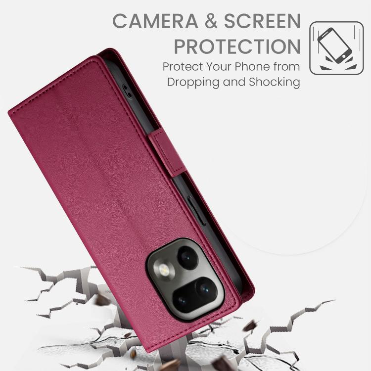 For Realme 16 Pro 5G Side Buckle Magnetic Frosted Leather Phone Case