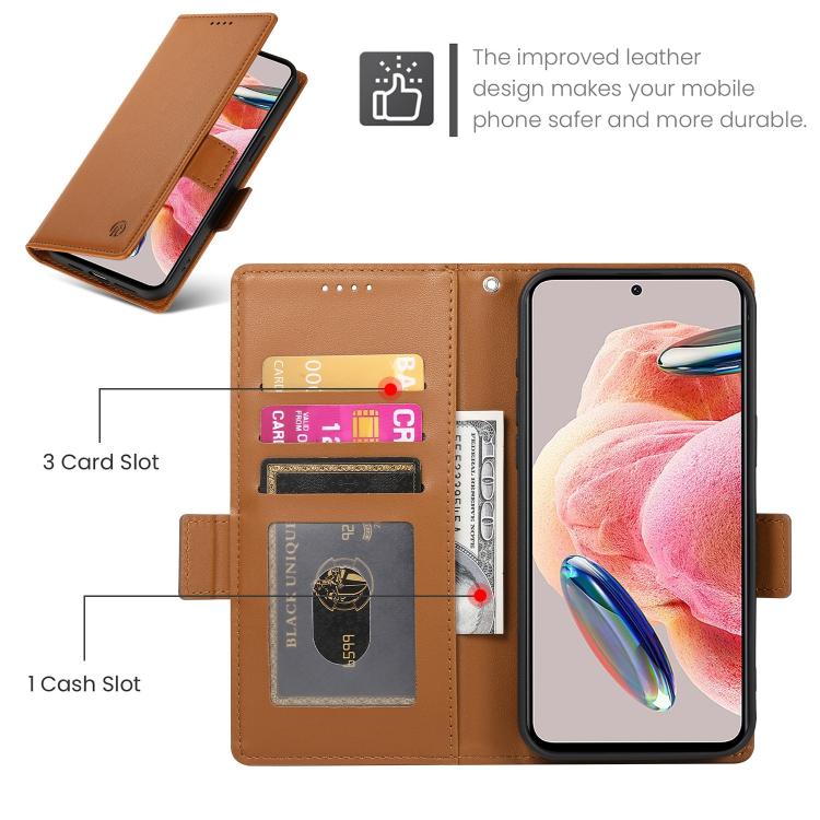 For Realme 16 Pro 5G Side Buckle Magnetic Frosted Leather Phone Case