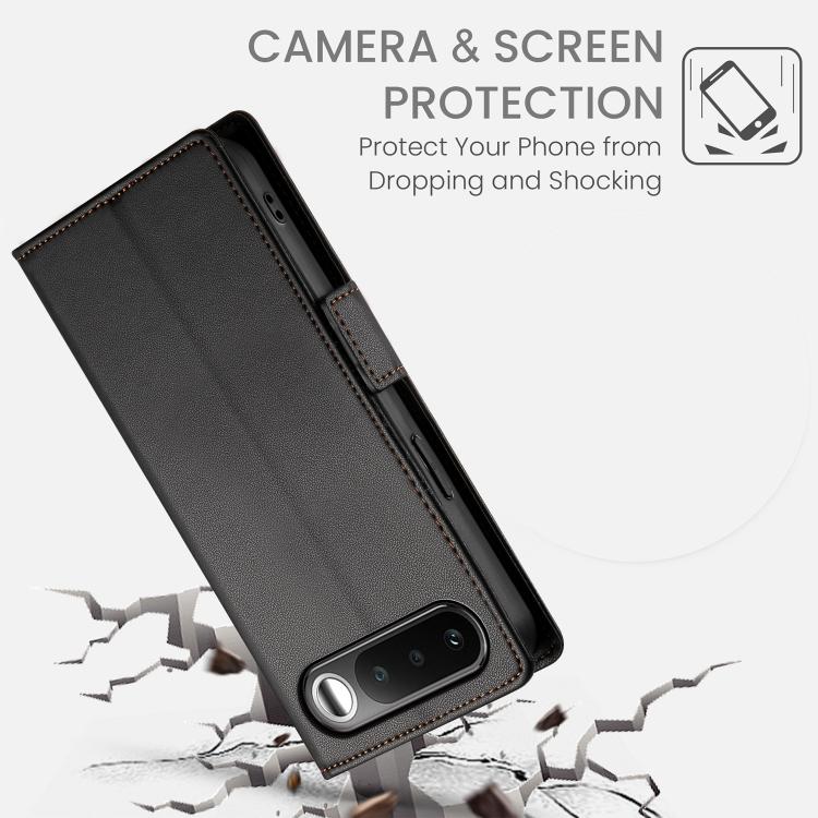For Realme 16 5G Side Buckle Magnetic Frosted Leather Phone Case