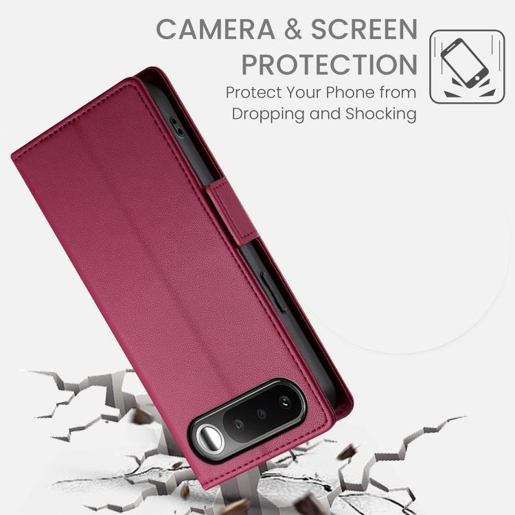 For Realme 16 5G Side Buckle Magnetic Frosted Leather Phone Case