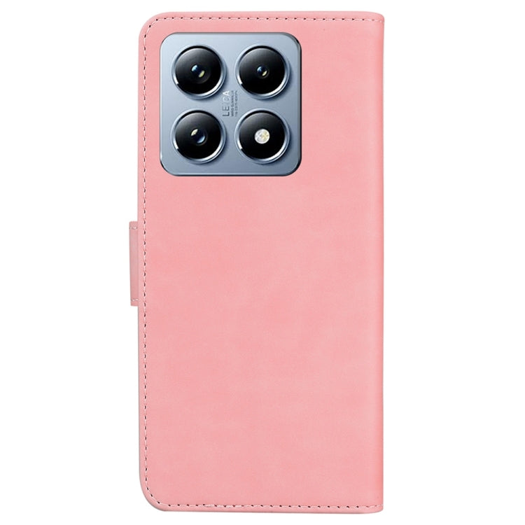 For Xiaomi 14T Skin Feel Pure Color Flip Leather Phone Case