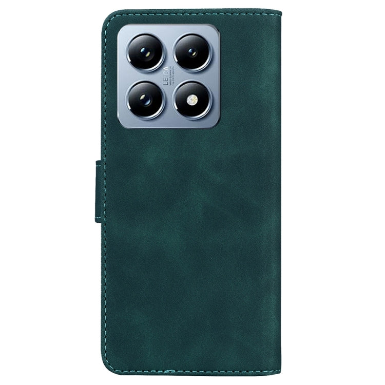 For Xiaomi 14T Pro Skin Feel Pure Color Flip Leather Phone Case