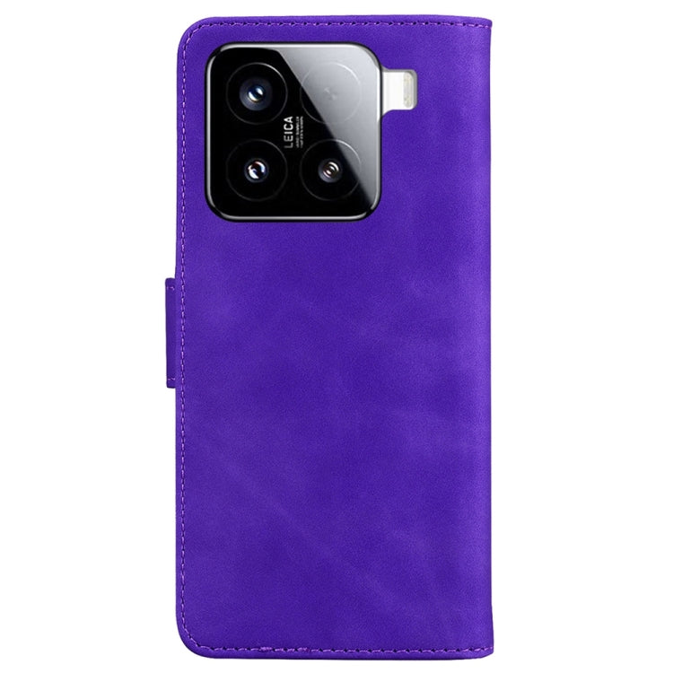 For Xiaomi 15 Skin Feel Pure Color Flip Leather Phone Case