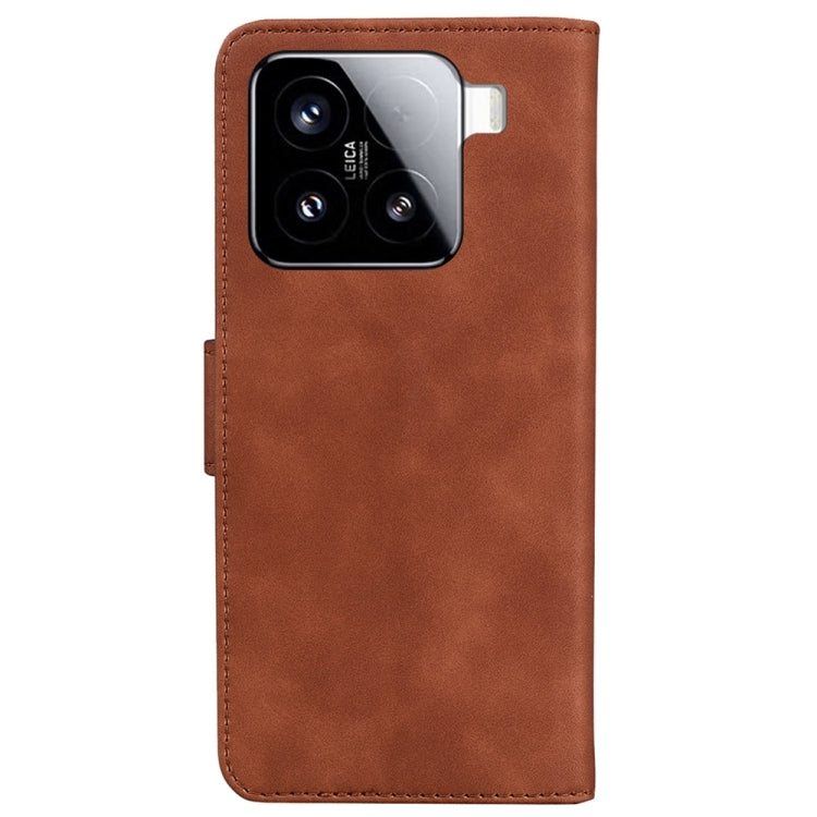 For Xiaomi 15 Skin Feel Pure Color Flip Leather Phone Case