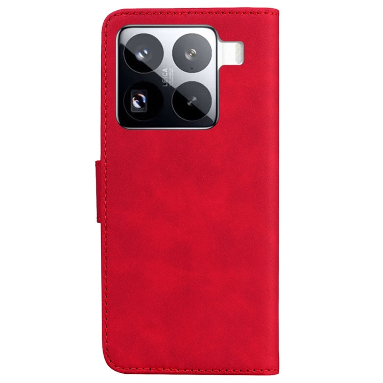 For Xiaomi 15 Pro Skin Feel Pure Color Flip Leather Phone Case