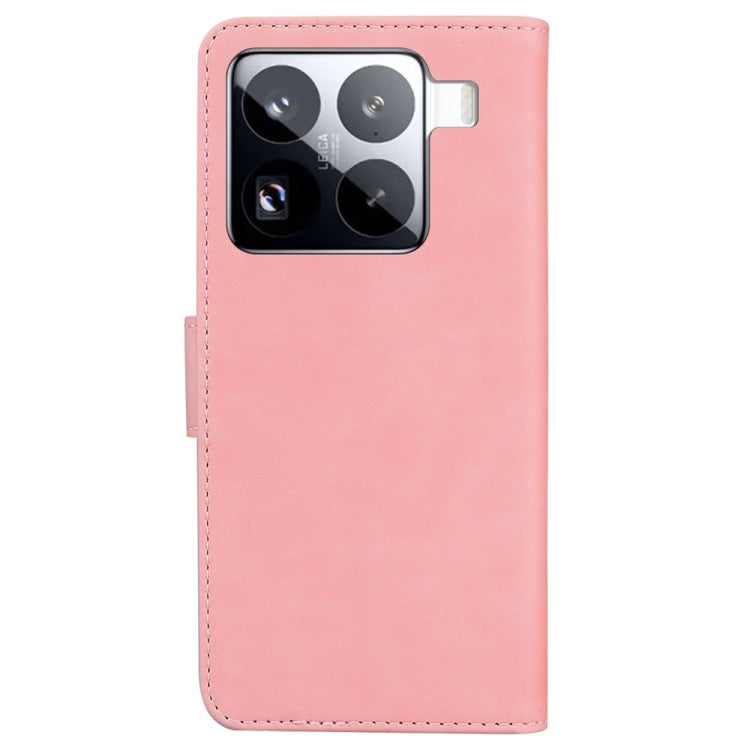 For Xiaomi 15 Pro Skin Feel Pure Color Flip Leather Phone Case