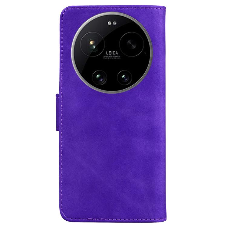 For Xiaomi 17 Ultra Skin Feel Pure Color Flip Leather Phone Case
