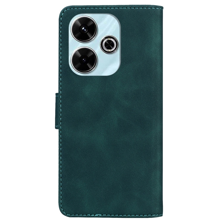 For Redmi 13 4G Skin Feel Pure Color Flip Leather Phone Case