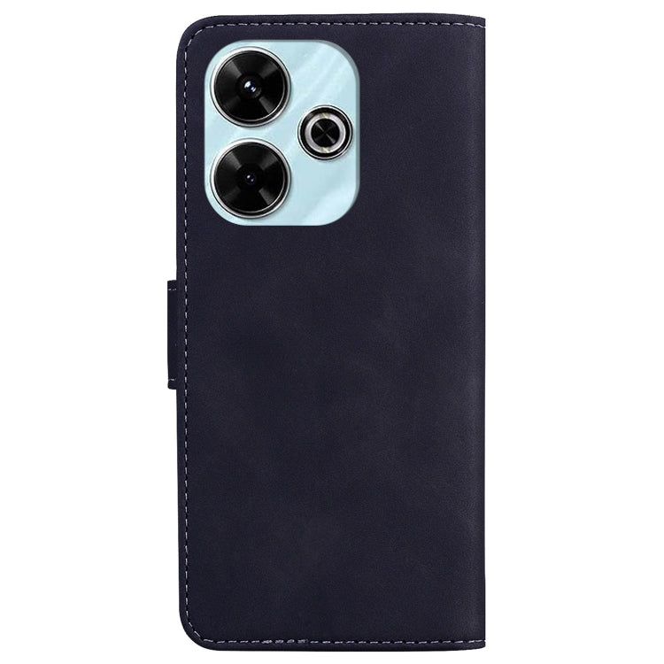 For Redmi 13 4G Skin Feel Pure Color Flip Leather Phone Case