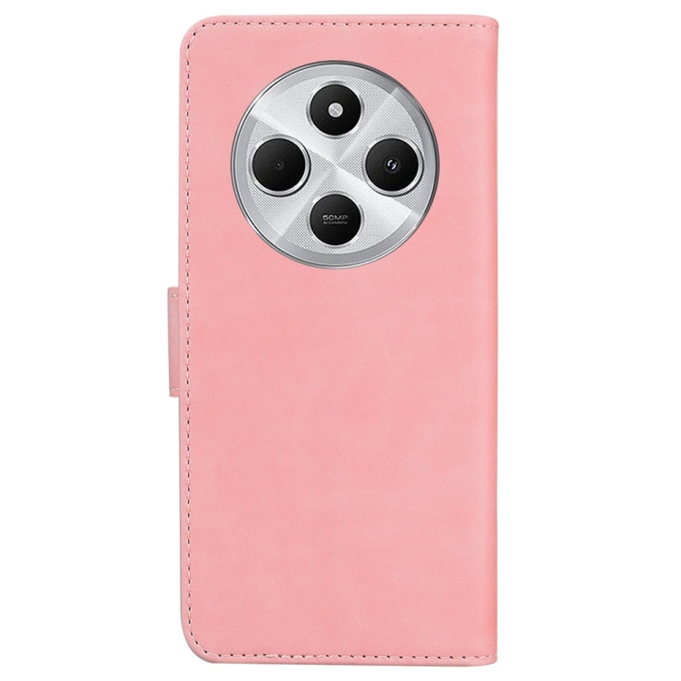 For Redmi 14C 4G Skin Feel Pure Color Flip Leather Phone Case