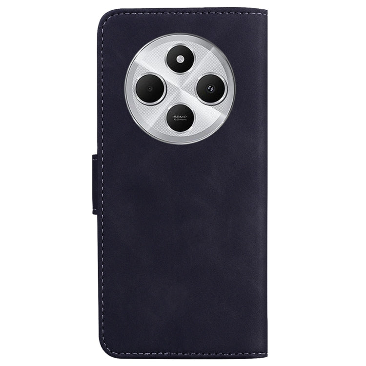 For Redmi 14C 4G Skin Feel Pure Color Flip Leather Phone Case
