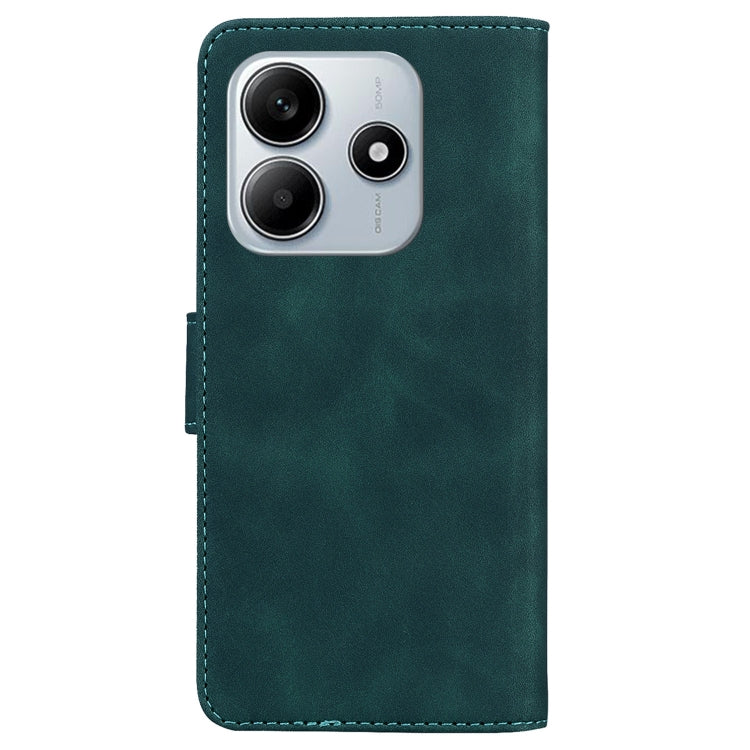 For Redmi Note 14 5G Skin Feel Pure Color Flip Leather Phone Case
