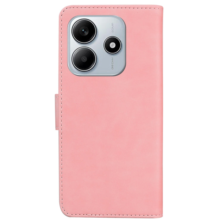 For Redmi Note 14 5G Skin Feel Pure Color Flip Leather Phone Case