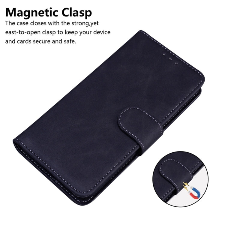For Redmi Note 14 5G Skin Feel Pure Color Flip Leather Phone Case