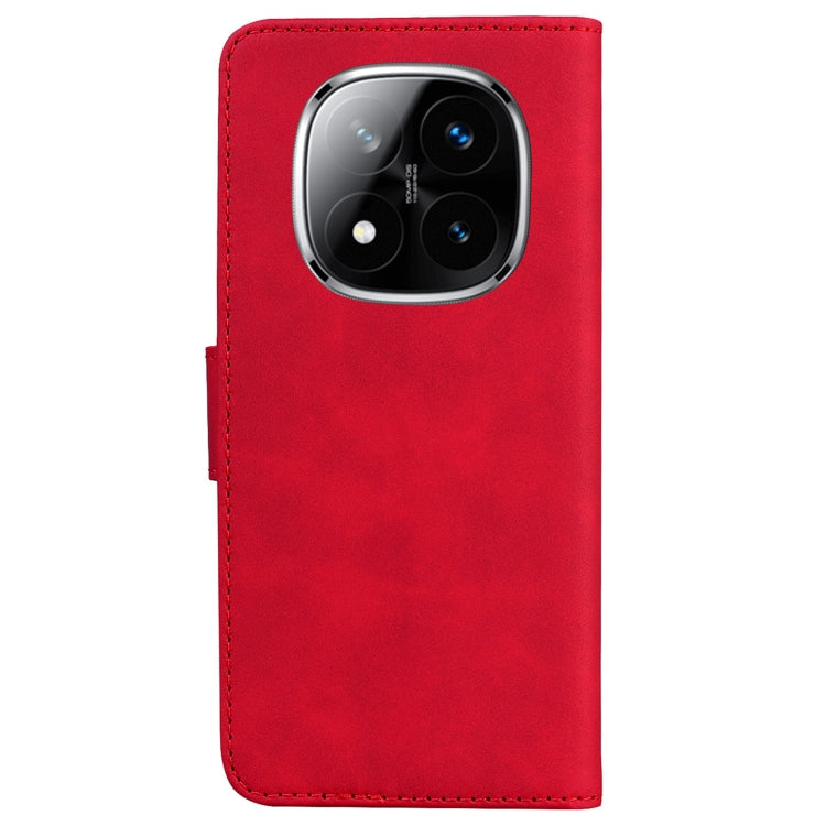 For Redmi Note 14 Pro / Note 14 Pro+ 5G Skin Feel Pure Color Flip Leather Phone Case