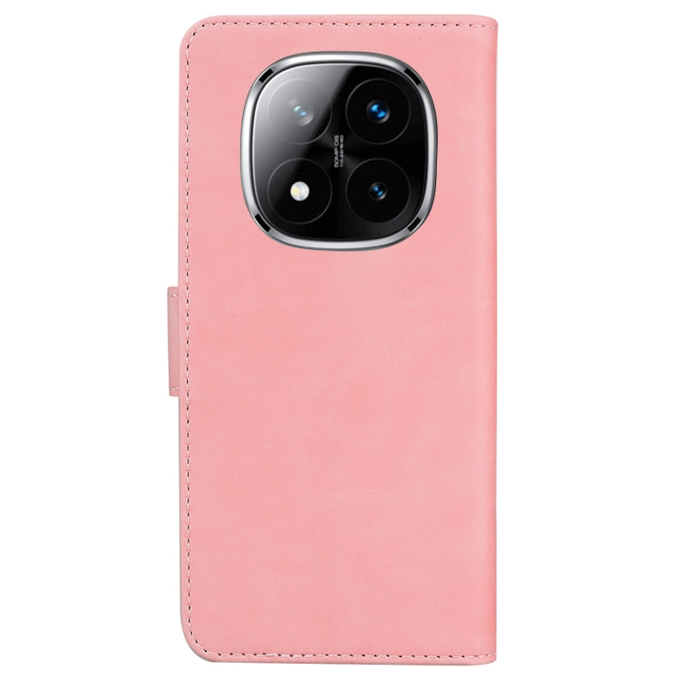 For Redmi Note 14 Pro / Note 14 Pro+ 5G Skin Feel Pure Color Flip Leather Phone Case