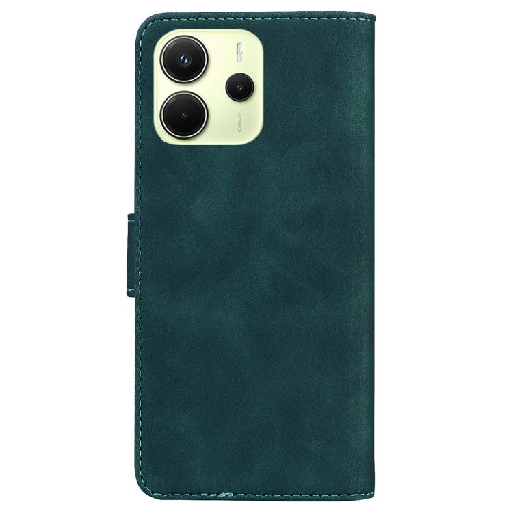 For Redmi Note 14 4G 163.25mm Skin Feel Pure Color Flip Leather Phone Case