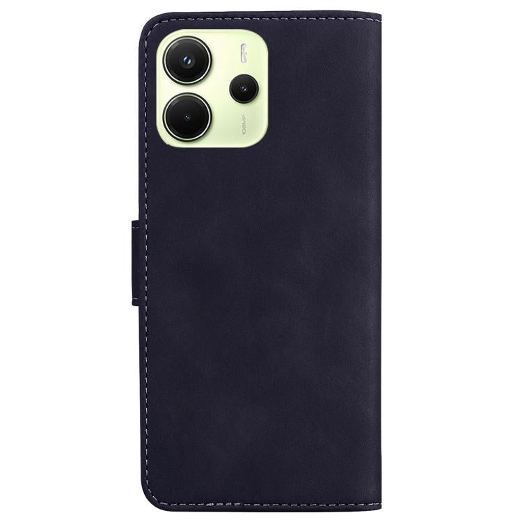 For Redmi Note 14 4G 164.84mm Skin Feel Pure Color Flip Leather Phone Case
