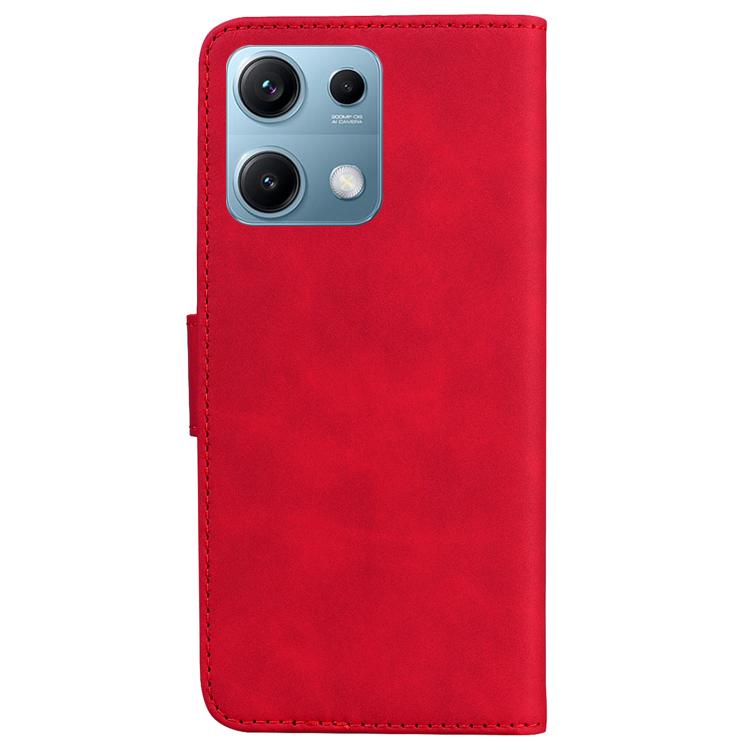 For Redmi Note 14S 4G Skin Feel Pure Color Flip Leather Phone Case