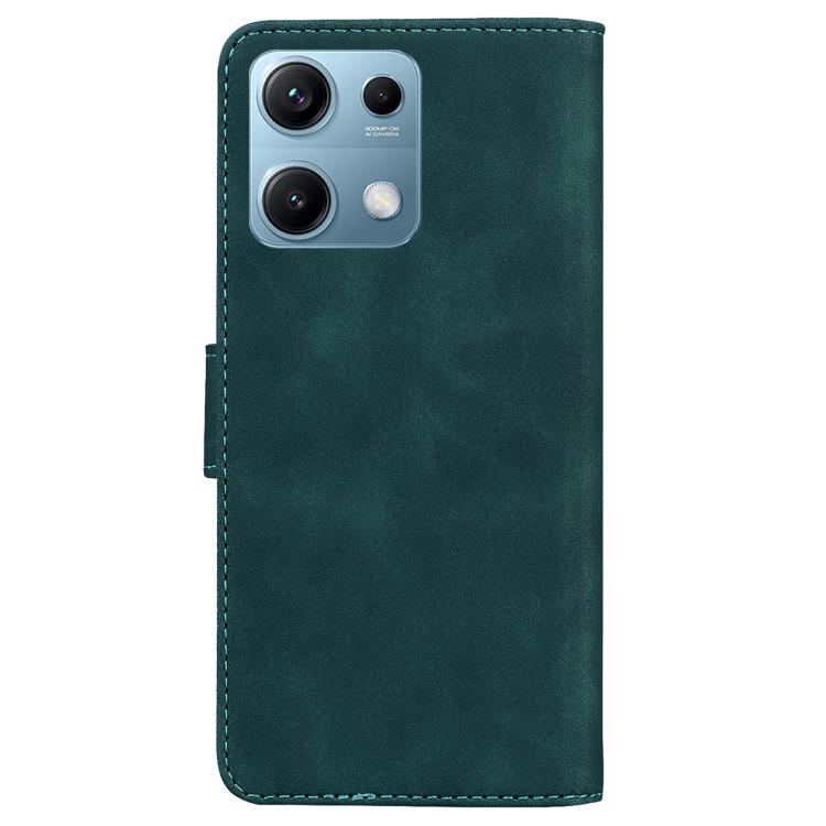 For Redmi Note 14S 4G Skin Feel Pure Color Flip Leather Phone Case
