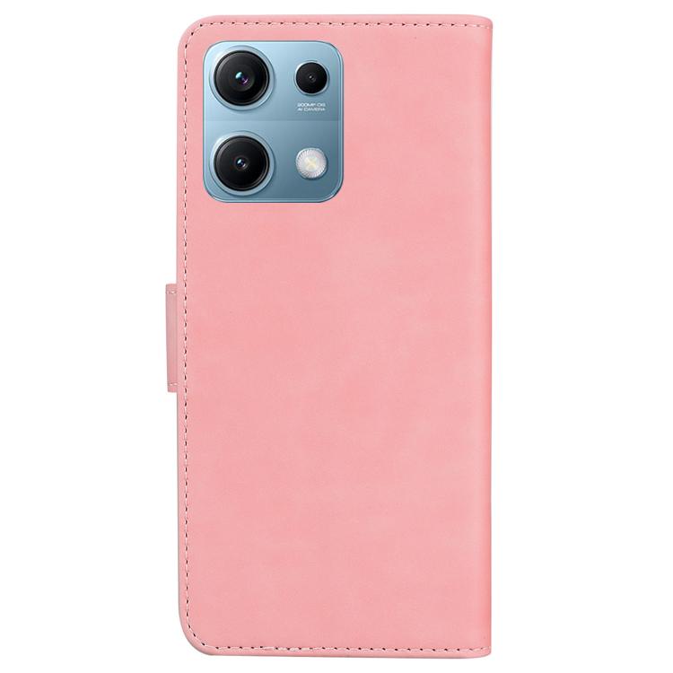 For Redmi Note 14S 4G Skin Feel Pure Color Flip Leather Phone Case