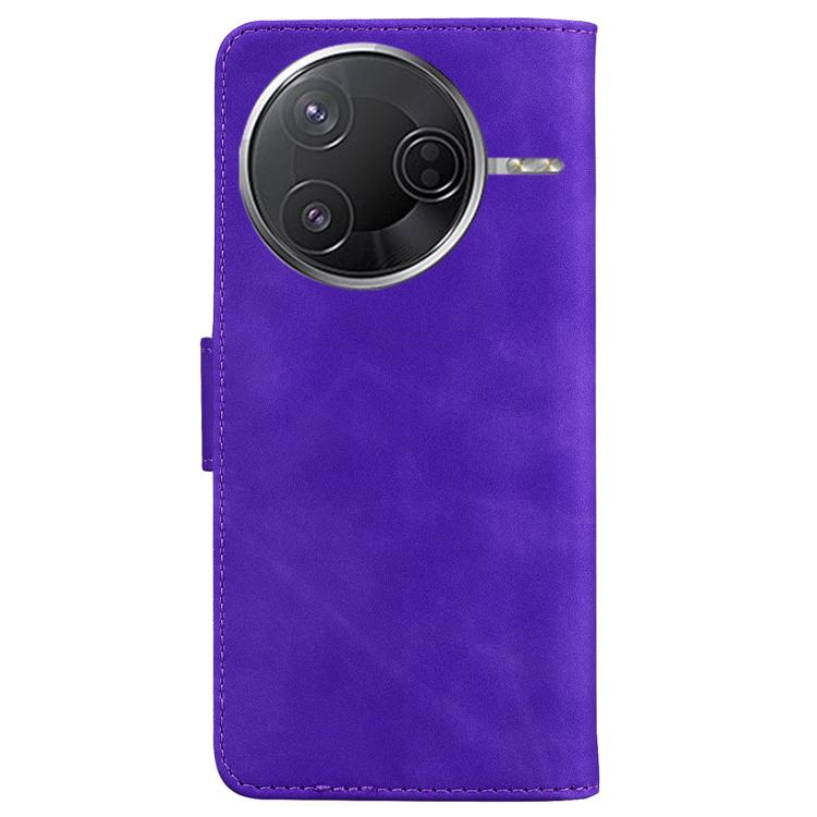 For Redmi K80 / K80 Pro / Xiaomi Poco F7 Pro Skin Feel Pure Color Flip Leather Phone Case