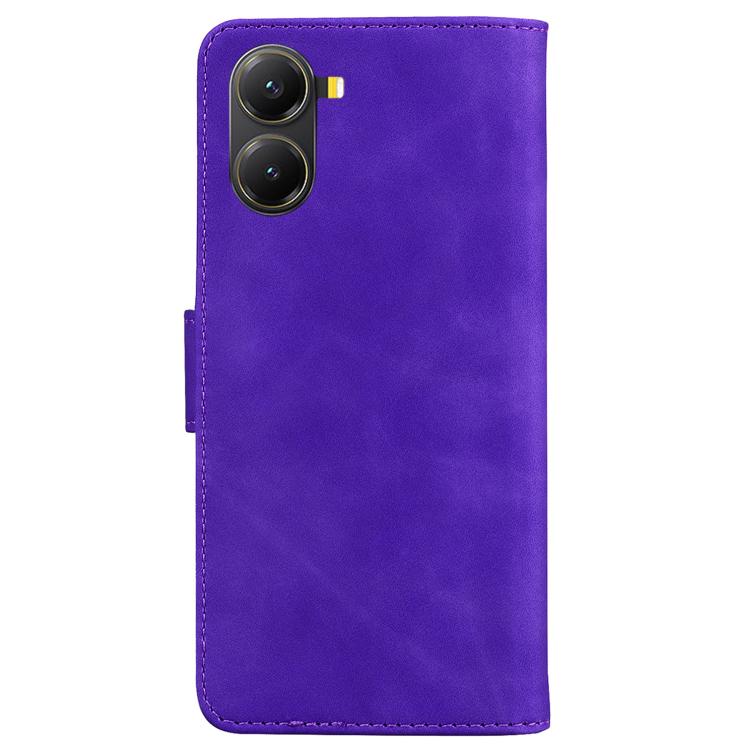 For Redmi Turbo 4 / Xiaomi Poco X7 Pro Skin Feel Pure Color Flip Leather Phone Case
