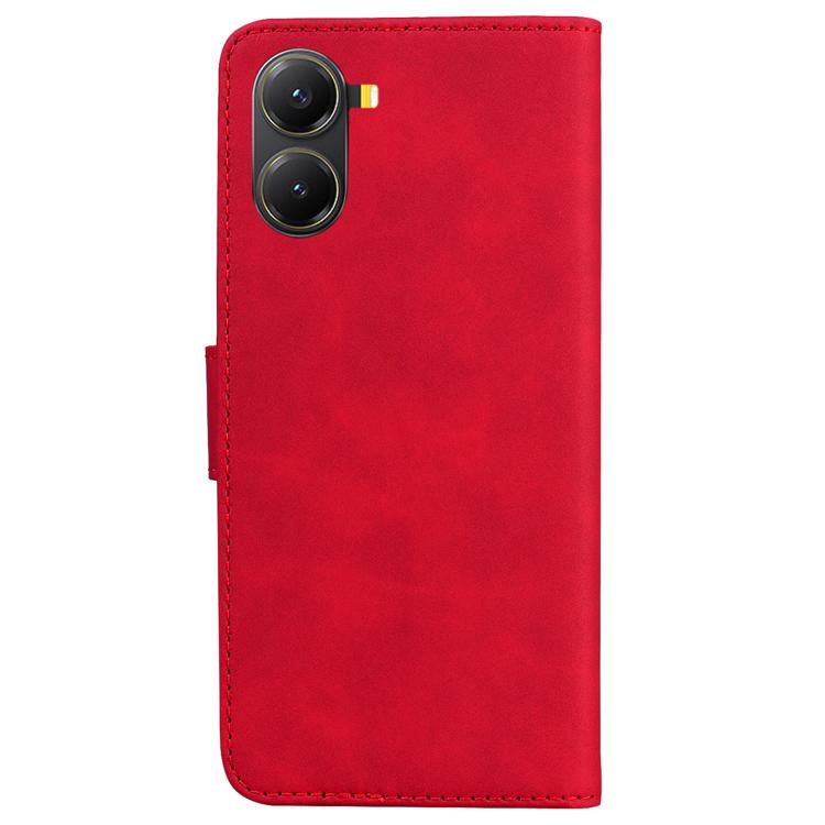 For Redmi Turbo 4 / Xiaomi Poco X7 Pro Skin Feel Pure Color Flip Leather Phone Case