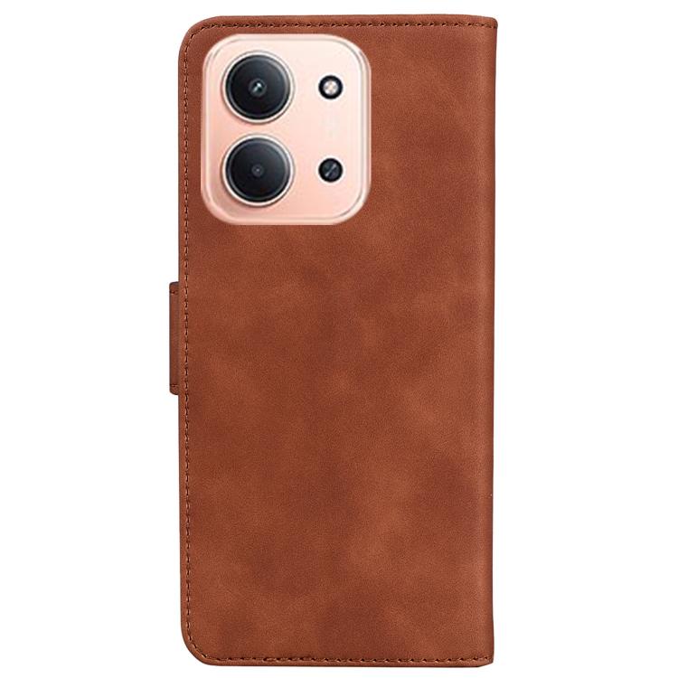 For Redmi 15C 5G / 4G EU 173mm / Poco C85 5G Skin Feel Pure Color Flip Leather Phone Case