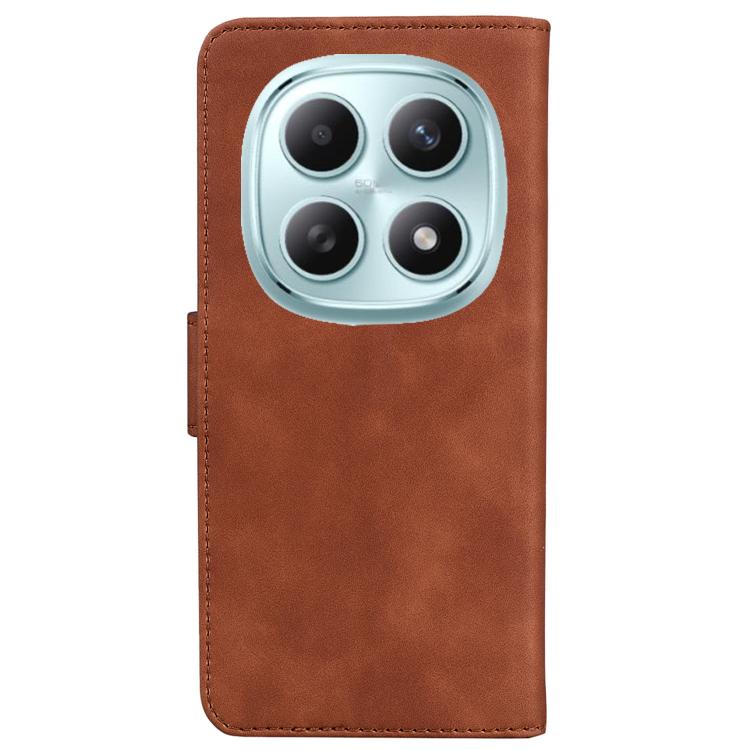 For Redmi Note 15 4G / 5G Global 164mm / Poco M8 5G Skin Feel Pure Color Flip Leather Phone Case