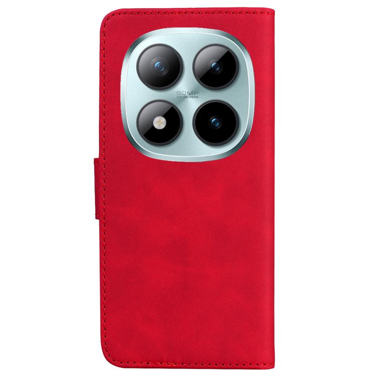For Redmi Note 15 Pro+ 5G 163.3mm / Poco M8 Pro 5G Skin Feel Pure Color Flip Leather Phone Case