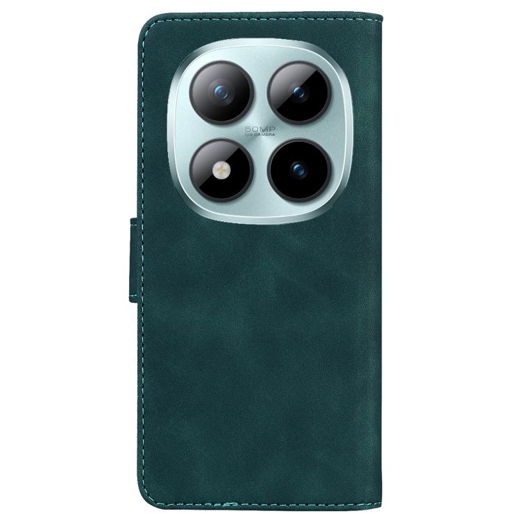 For Redmi Note 15 Pro+ 5G 163.3mm / Poco M8 Pro 5G Skin Feel Pure Color Flip Leather Phone Case