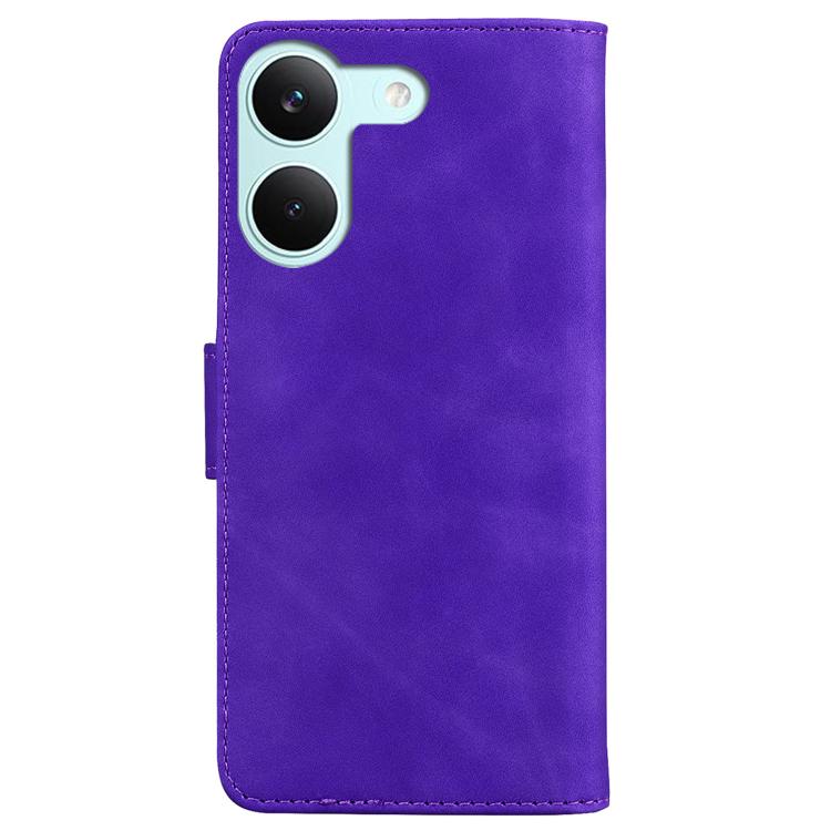 For Redmi Turbo 5 5G / Poco X8 Pro 5G Skin Feel Pure Color Flip Leather Phone Case