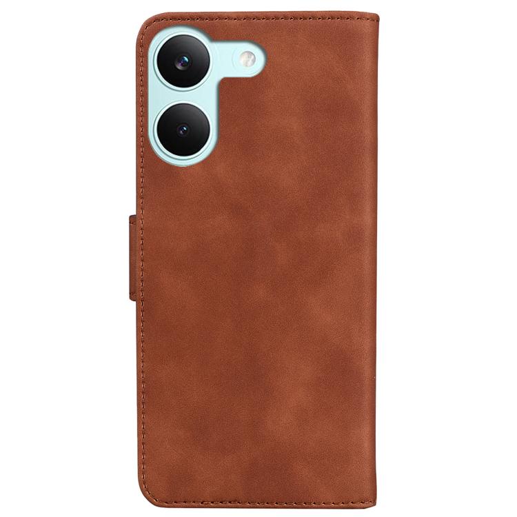 For Redmi Turbo 5 5G / Poco X8 Pro 5G Skin Feel Pure Color Flip Leather Phone Case