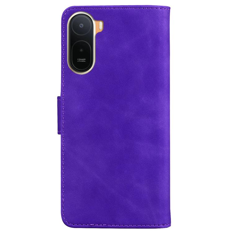 For Redmi A7 Pro 4G / 5G 171mm / Poco C85x 5G Skin Feel Pure Color Flip Leather Phone Case