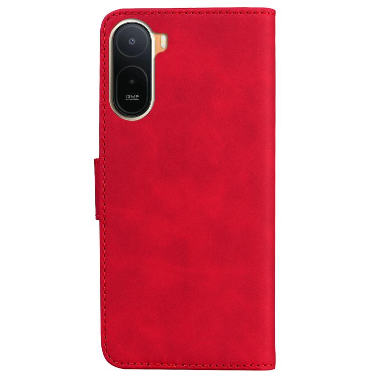For Redmi A7 Pro 4G / 5G 171mm / Poco C85x 5G Skin Feel Pure Color Flip Leather Phone Case