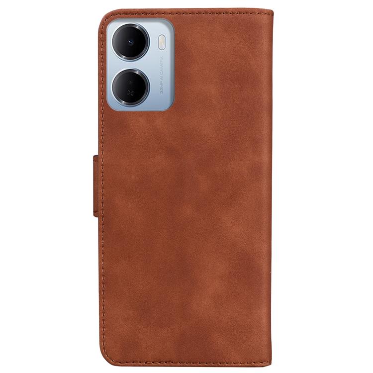 For Redmi 15a 5G Skin Feel Pure Color Flip Leather Phone Case