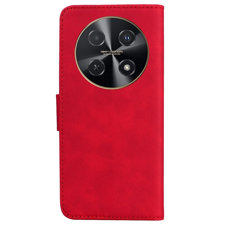 For Huawei nova 12i 4G Global Skin Feel Pure Color Flip Leather Phone Case