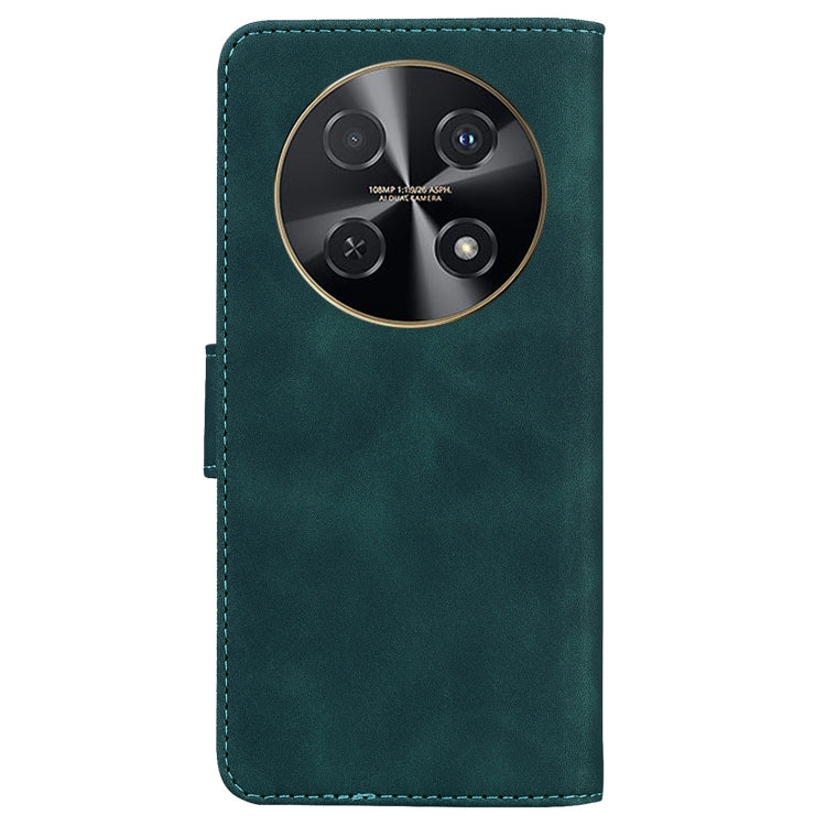 For Huawei nova 12i 4G Global Skin Feel Pure Color Flip Leather Phone Case