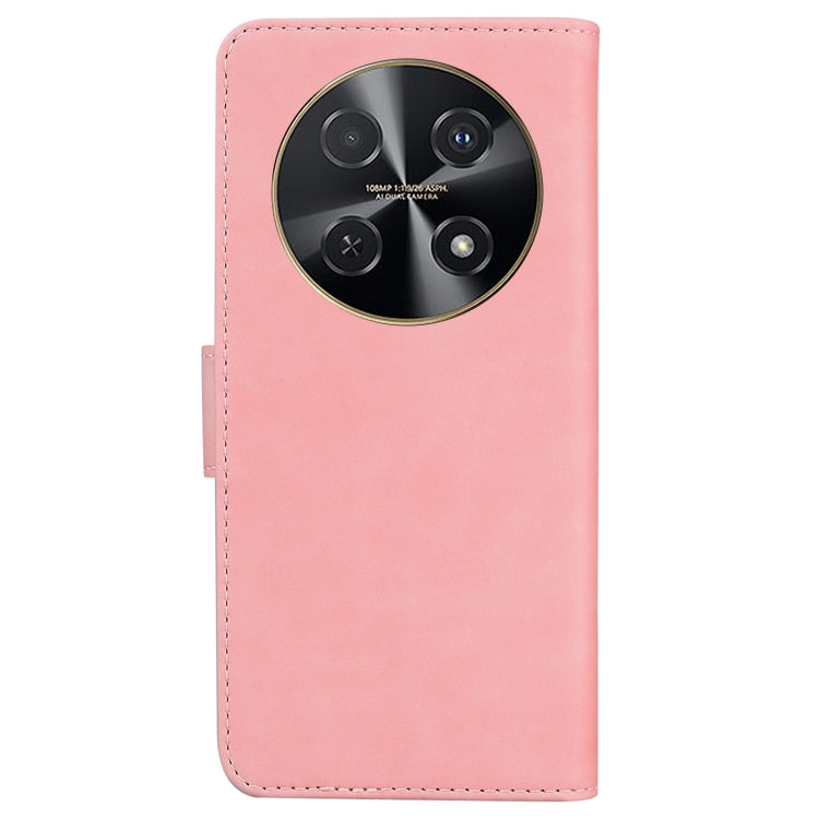 For Huawei nova 12i 4G Global Skin Feel Pure Color Flip Leather Phone Case