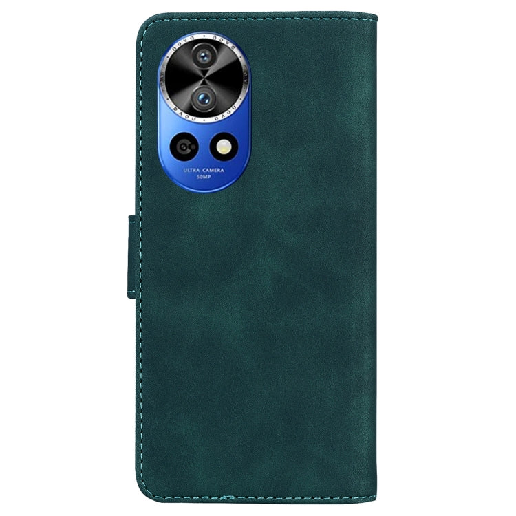 For Huawei nova 12 Pro Skin Feel Pure Color Flip Leather Phone Case