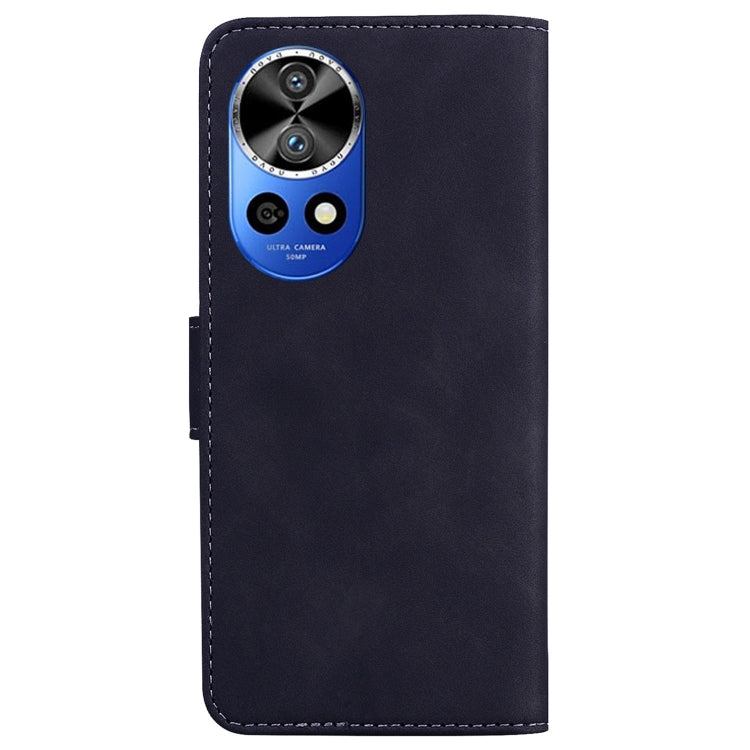 For Huawei nova 12 Pro Skin Feel Pure Color Flip Leather Phone Case