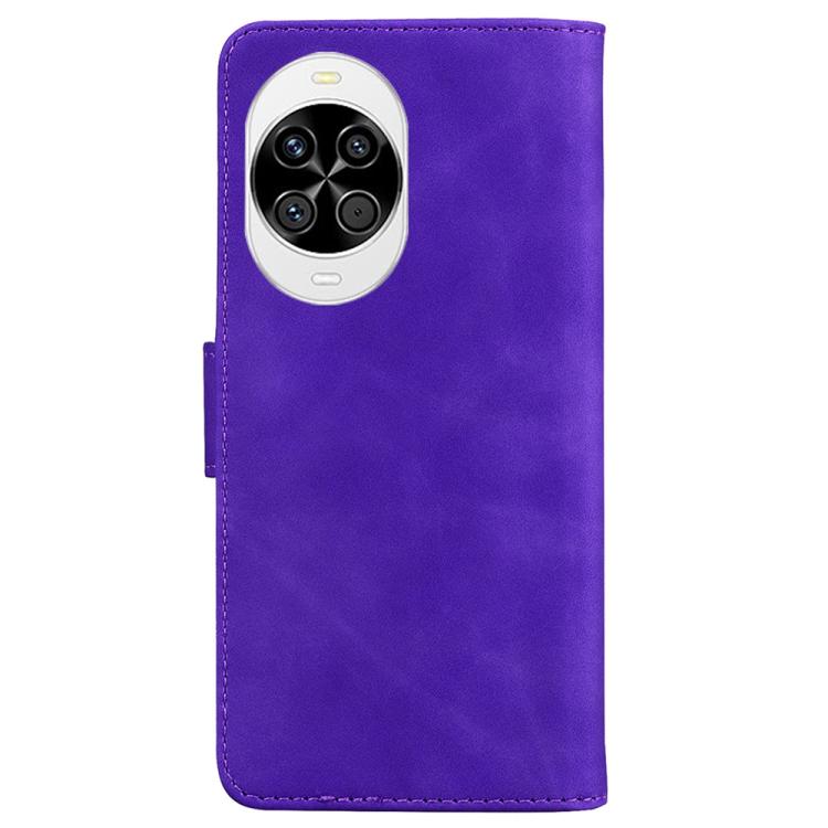 For Huawei nova 14 Skin Feel Pure Color Flip Leather Phone Case