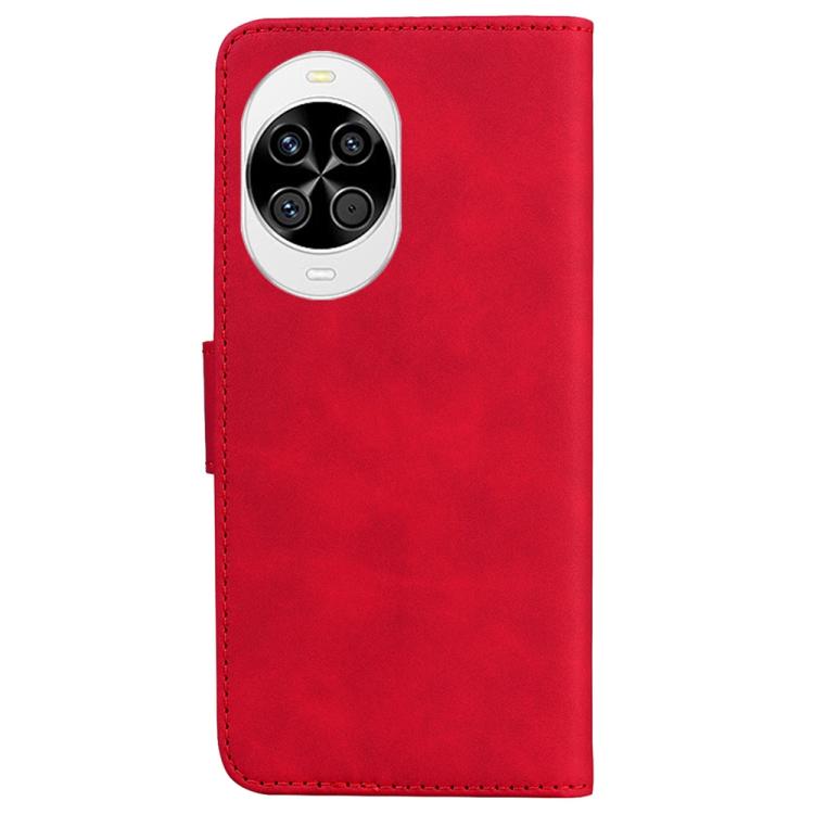 For Huawei nova 14 Skin Feel Pure Color Flip Leather Phone Case