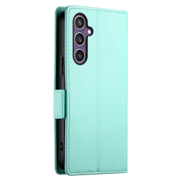 For Samsung Galaxy S24+ 5G Side Buckle Magnetic Frosted Leather Phone Case