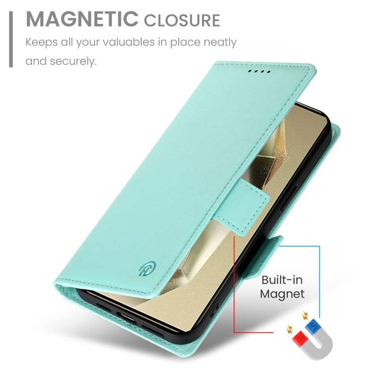For Samsung Galaxy S24 Ultra 5G Side Buckle Magnetic Frosted Leather Phone Case