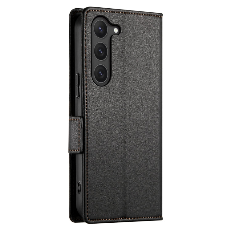 For Samsung Galaxy S23 5G Side Buckle Magnetic Frosted Leather Phone Case