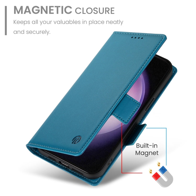 For Samsung Galaxy S23 5G Side Buckle Magnetic Frosted Leather Phone Case