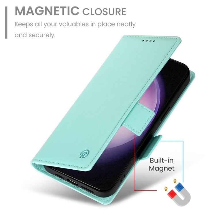 For Samsung Galaxy S23 5G Side Buckle Magnetic Frosted Leather Phone Case